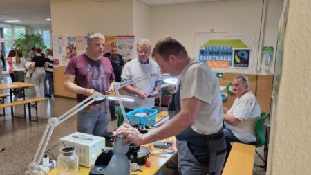 Reparatur Café Bad Erlach zu Gast in der Mittelschule